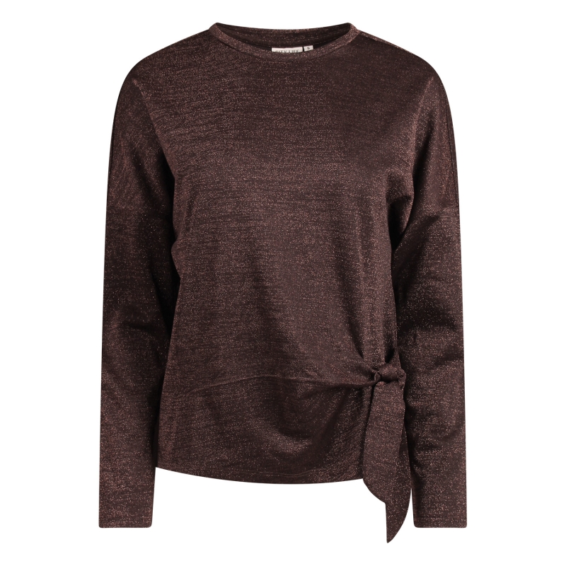 City Life CX91008 W20463 t-shirts lange mouw Bruin donker