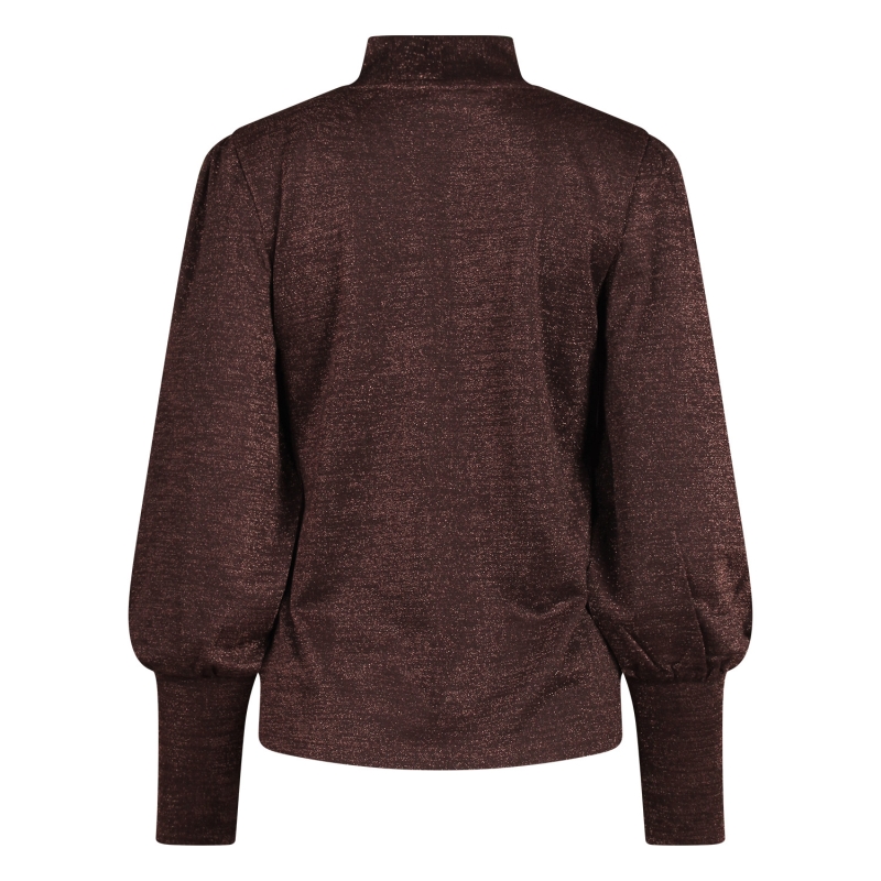 City Life LW93412 W20462 t-shirts lange mouw Bruin donker