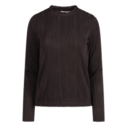 City Life LW93575 W20470 dames T-shirt lm Bruin donker