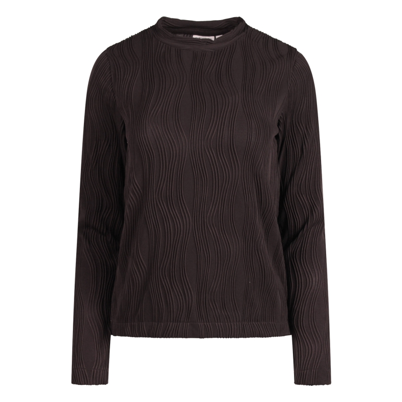 City Life LW93575 W20470 t-shirts lange mouw Bruin donker