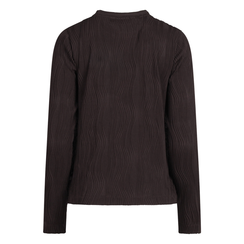 City Life LW93575 W20470 t-shirts lange mouw Bruin donker