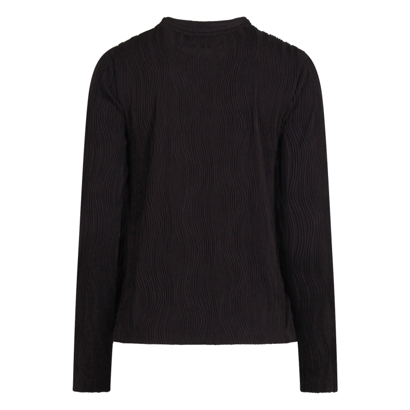 City Life LW93575 W20470 t-shirts lange mouw Zwart