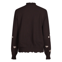 City Life Mieke W20567 t-shirts lange mouw Bruin donker
