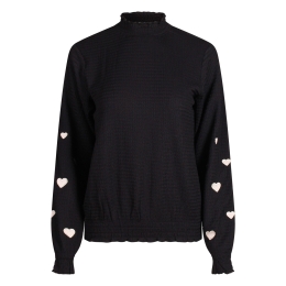 City Life Mieke W20567 dames T-shirts lange mouwen Zwart