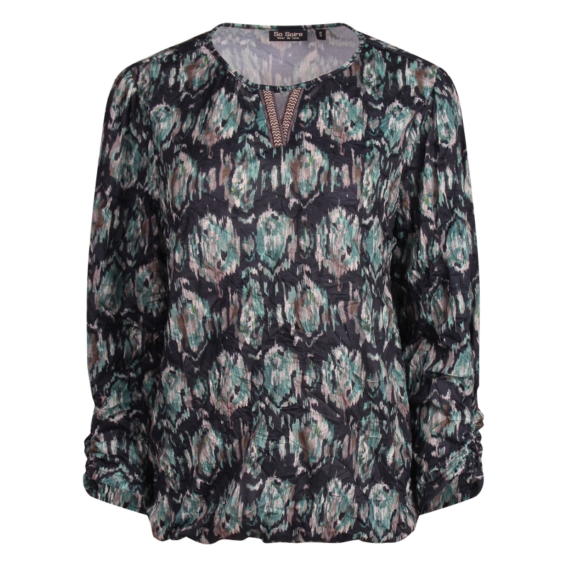 So Soire Bernadette W20514 t-shirts lange mouw Army