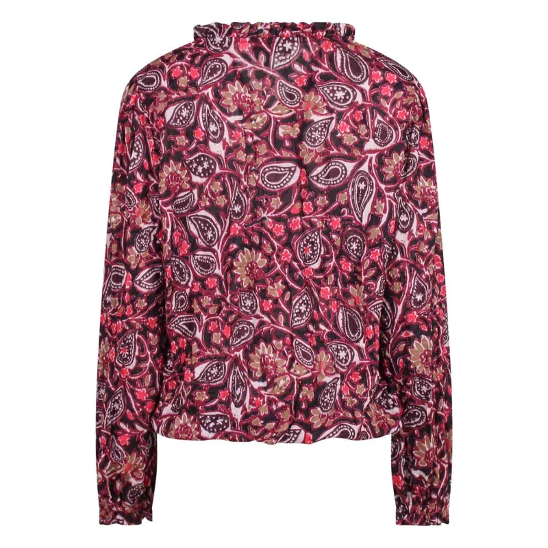 So Soire Cameron W20516 t-shirts lange mouw Rose donker