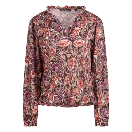 So Soire Cameron W20516 dames T-shirt lm Bruin donker