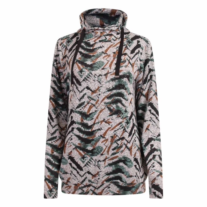 So Soire Carlin W20572 t-shirts lange mouw Groen donker