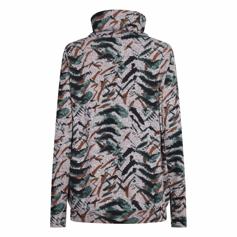 So Soire Carlin W20572 t-shirts lange mouw Groen donker