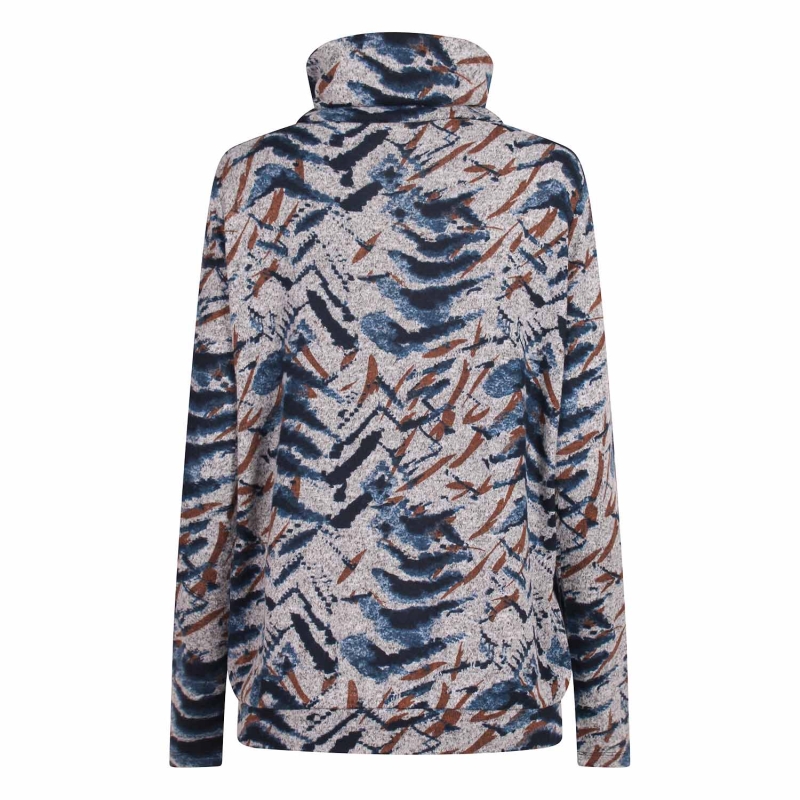 So Soire Carlin W20572 t-shirts lange mouw Marine
