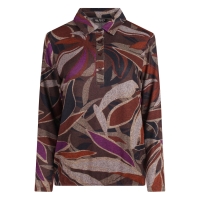 So Soire Cassie W20571 t-shirts lange mouw Bruin donker