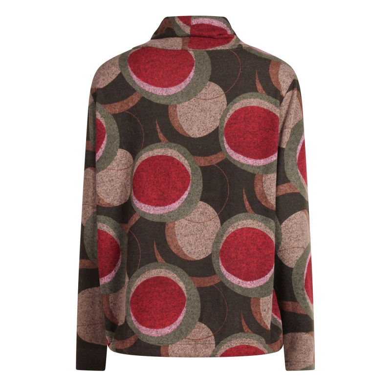 So Soire Claudine W20570 t-shirts lange mouw Army