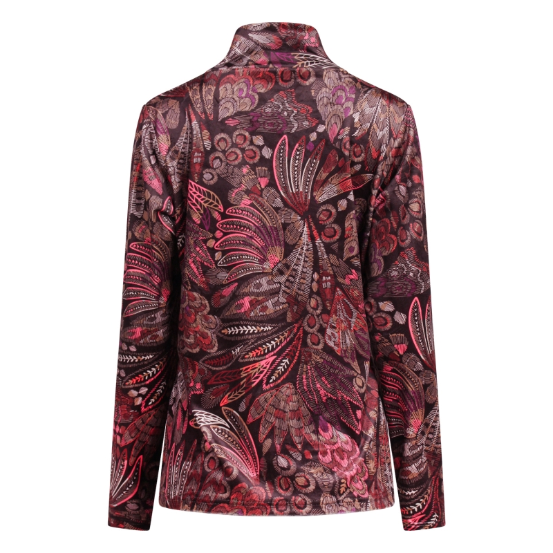 So Soire Nikita W20574 t-shirts lange mouw Bruin donker
