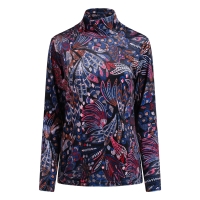 So Soire Nikita W20574 t-shirts lange mouw Marine