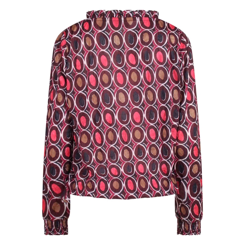 So Soire Olga W20515 t-shirts lange mouw Wijnrood