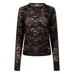 Lizzi Lou Sophia W20517 dames T-shirts lange mouwen Bruin donker