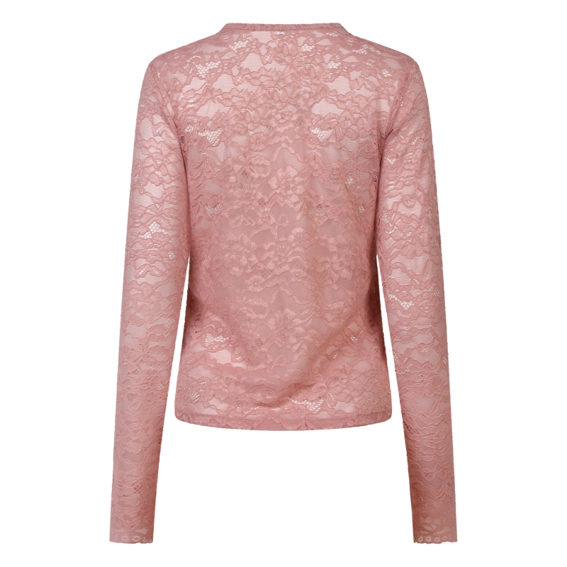 Lizzi Lou Sophia W20517 t-shirts lange mouw Rose