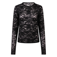 Lizzi Lou Sophia W20517 t-shirts lange mouw Zwart