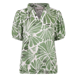 City Life 214184 Z10464 dames polo Groen mos