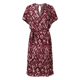 City Life 804844 Z10709 dames Jurk Wijnrood