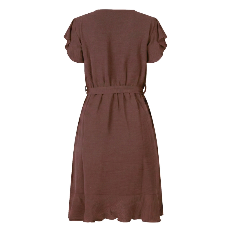 City Life 804443 W20021 jurken Bruin donker