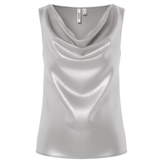 hypedrop hypedrop HDNATHALIE COWL-NECK TOP Grijs Ultimate Grey hypedrop HDNATHALIE COWL-NECK TOP Dames singlet Grijs bestel je online bij www.bertusmode.nl/