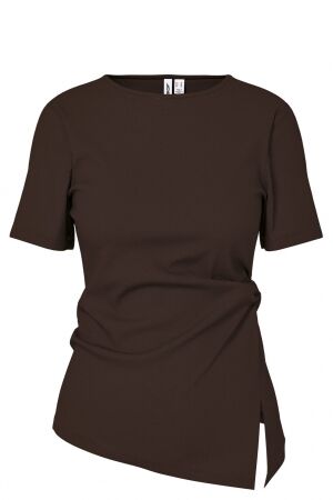 hypedrop hypedrop HDMADISON DRAPED SS TEE Bruin Coffee Bean