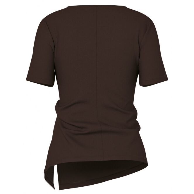 hypedrop hypedrop HDMADISON DRAPED SS TEE Bruin Coffee Bean hypedrop HDMADISON DRAPED SS TEE Dames T-shirt km Bruin bestel je online bij www.bertusmode.nl/