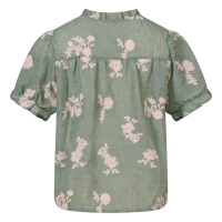 City Life Eva Z10579 blouses korte mouw Groen mos