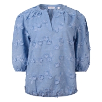 So Soire Alison Z10540 blouses korte mouw Blauw midden