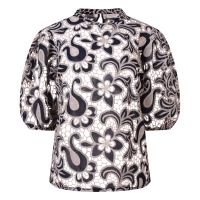 So Soire Ambria Z10543 blouses korte mouw Indigo