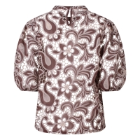 So Soire Ambria Z10543 blouses korte mouw Taupe