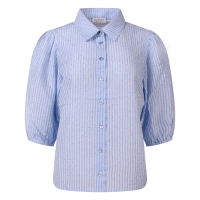 So Soire Ilja Z10544 blouses korte mouw Blauw licht