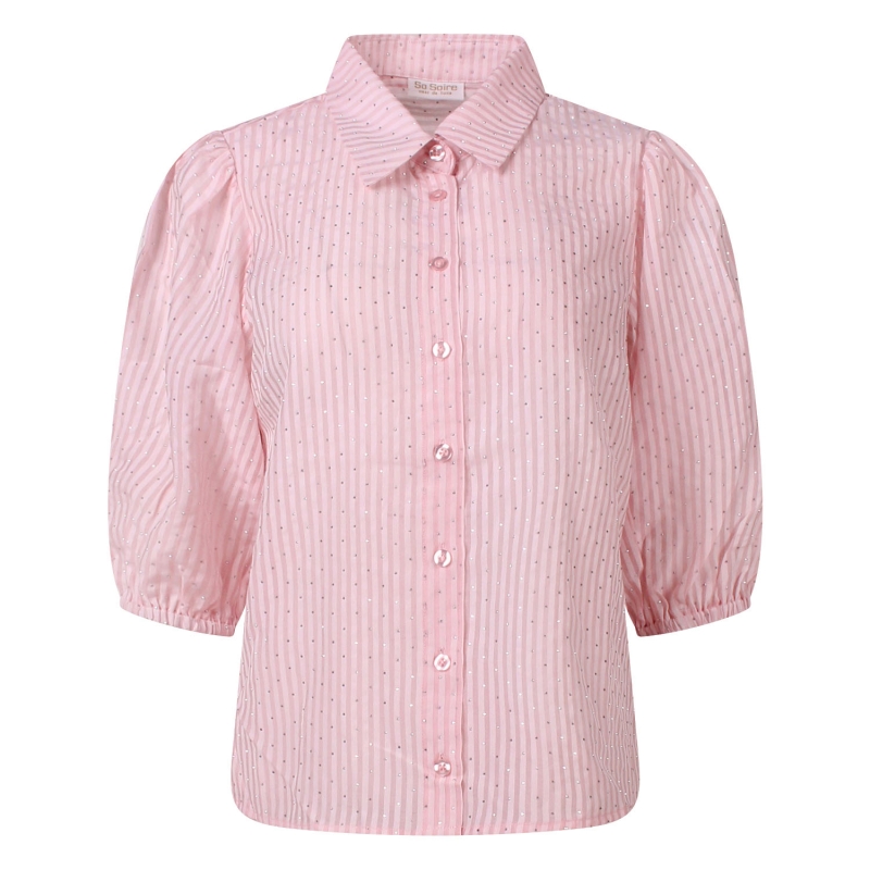 So Soire Ilja Z10544 blouses korte mouw Rose