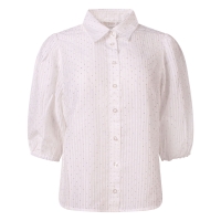 So Soire Ilja Z10544 blouses korte mouw Ecru