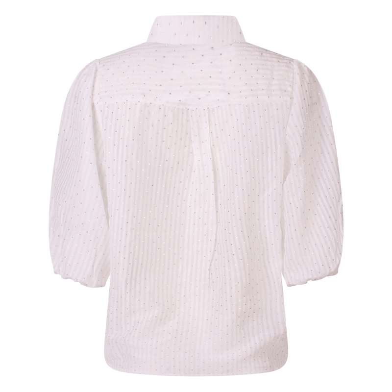 So Soire Ilja Z10544 blouses korte mouw Ecru