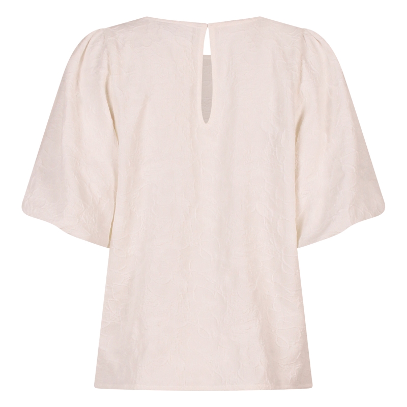 lizzi lou CX10075 Z10520 blouses korte mouw Ecru