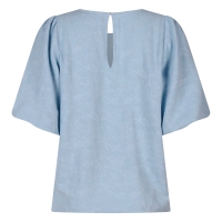 lizzi lou CX10075 Z10520 blouses korte mouw Blauw licht