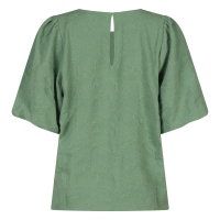 lizzi lou CX10075 Z10520 blouses korte mouw Groen mos