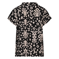 City Life 103559 Z10620 blouses korte mouw Zwart