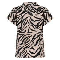 City Life 103559-01 Z10621 blouses korte mouw Zwart