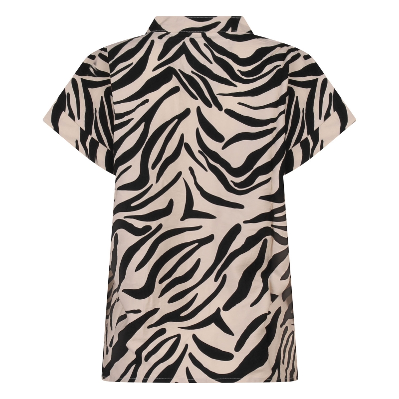 City Life 103559-01 Z10621 blouses korte mouw Zwart