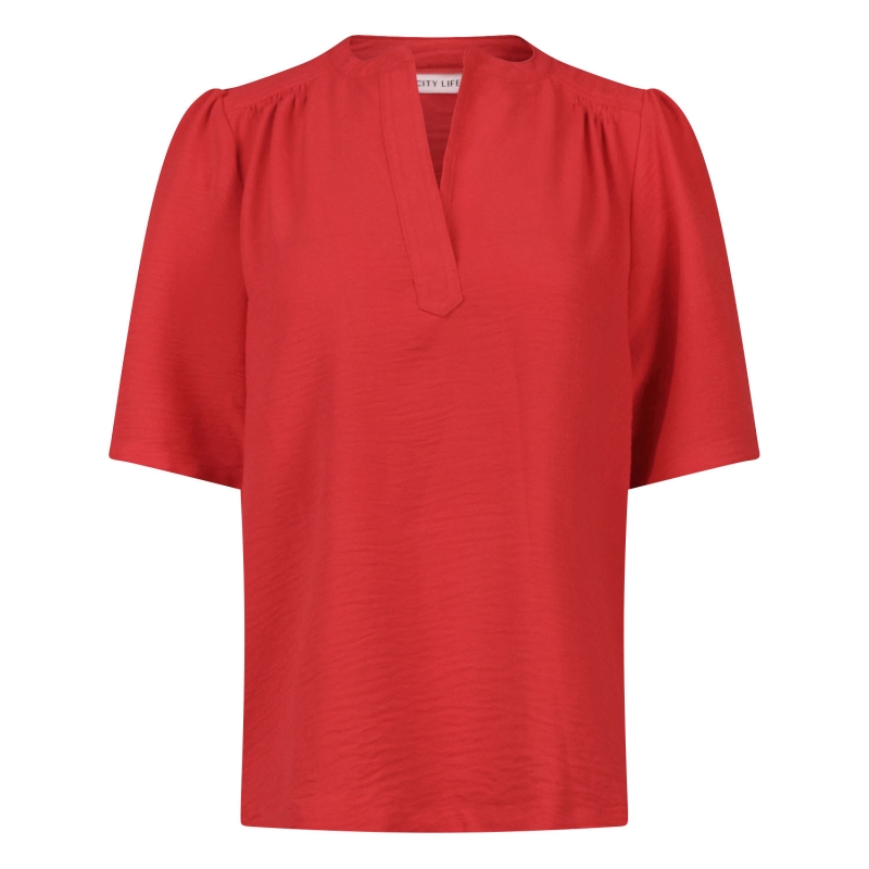 City Life CX10077 Z10673 blouses korte mouw Rood