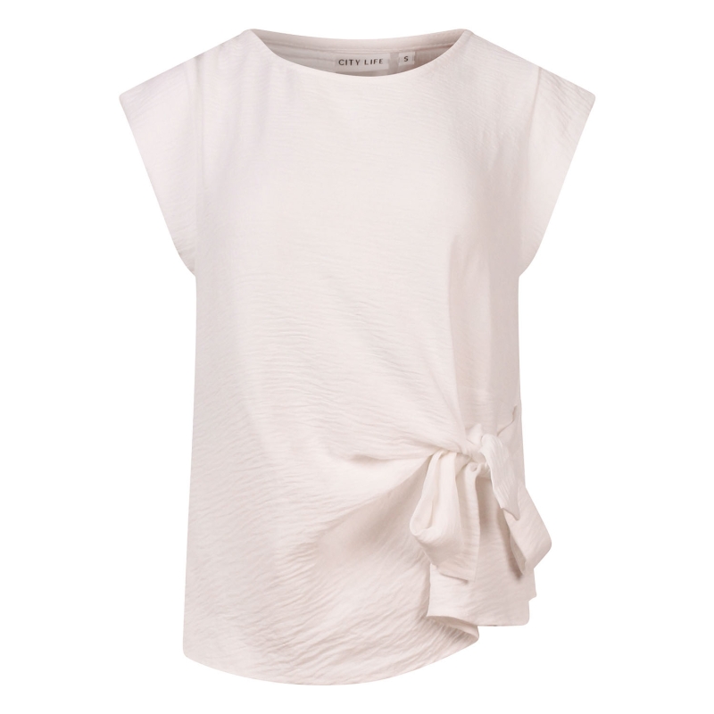 City Life LW10873 Z10672 blouses korte mouw Ecru