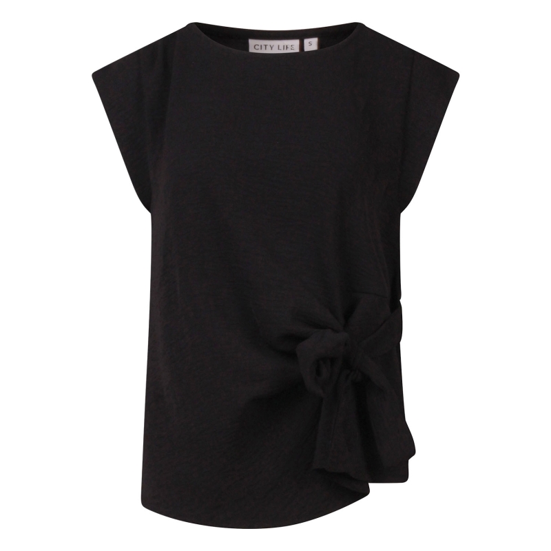 City Life LW10873 Z10672 blouses korte mouw Zwart