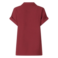 City Life 103524 W20022 blouses korte mouw Wijnrood