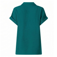 City Life 103524 W20022 blouses korte mouw Petrol