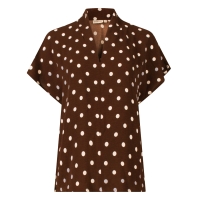 City Life 103576A W20027 blouses korte mouw Bruin donker