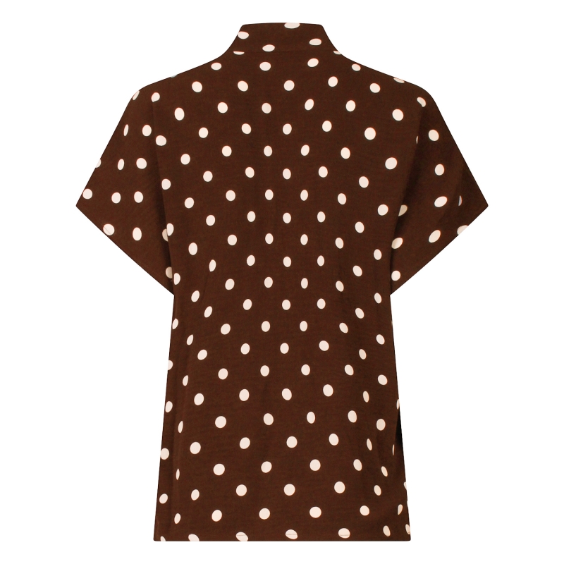 City Life 103576A W20027 blouses korte mouw Bruin donker