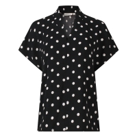 City Life 103576A W20027 blouses korte mouw Zwart